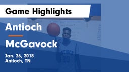 Antioch  vs McGavock  Game Highlights - Jan. 26, 2018