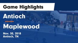 Antioch  vs Maplewood Game Highlights - Nov. 30, 2018