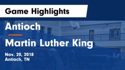 Antioch  vs Martin Luther King  Game Highlights - Nov. 20, 2018