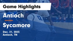 Antioch  vs Sycamore  Game Highlights - Dec. 21, 2023
