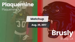 Matchup: Plaquemine High vs. Brusly  2017