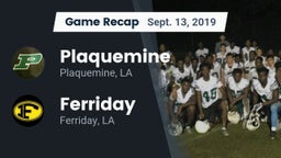 Recap: Plaquemine  vs. Ferriday  2019