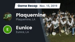 Recap: Plaquemine  vs. Eunice  2019