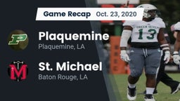 Recap: Plaquemine  vs. St. Michael  2020