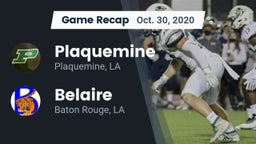 Recap: Plaquemine  vs. Belaire  2020