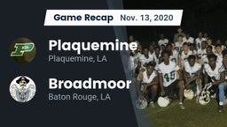 Recap: Plaquemine  vs. Broadmoor  2020