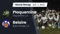 Recap: Plaquemine  vs. Belaire  2021