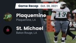 Recap: Plaquemine  vs. St. Michael  2021