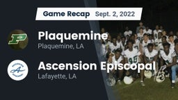Recap: Plaquemine  vs. Ascension Episcopal  2022