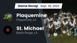 Recap: Plaquemine  vs. St. Michael  2022