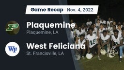 Recap: Plaquemine  vs. West Feliciana  2022