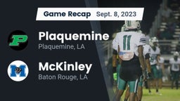 Recap: Plaquemine  vs. McKinley  2023