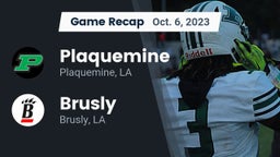 Recap: Plaquemine  vs. Brusly  2023