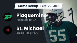 Recap: Plaquemine  vs. St. Michael  2023