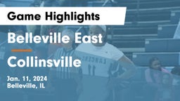 Belleville East  vs Collinsville  Game Highlights - Jan. 11, 2024