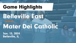 Belleville East  vs Mater Dei Catholic  Game Highlights - Jan. 13, 2024
