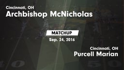 Matchup: Archbishop vs. Purcell Marian  2016
