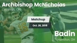 Matchup: Archbishop vs. Badin  2018
