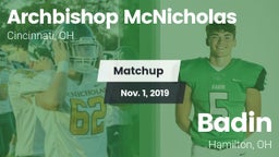 Matchup: Archbishop vs. Badin  2019