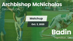 Matchup: Archbishop vs. Badin  2020