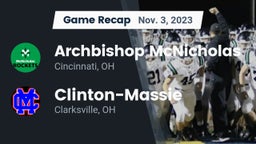 Recap: Archbishop McNicholas  vs. Clinton-Massie  2023