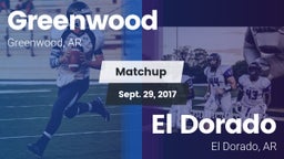 Matchup: Greenwood High vs. El Dorado  2017