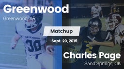 Matchup: Greenwood High vs. Charles Page  2019