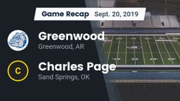Recap: Greenwood  vs. Charles Page  2019