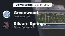 Recap: Greenwood  vs. Siloam Springs  2019