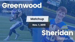 Matchup: Greenwood High vs. Sheridan  2019