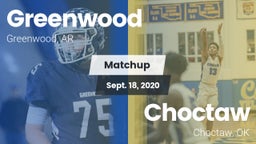 Matchup: Greenwood High vs. Choctaw  2020