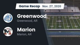 Recap: Greenwood  vs. Marion  2020