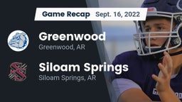 Recap: Greenwood  vs. Siloam Springs  2022