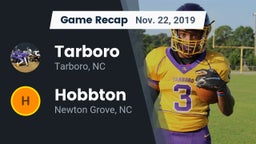 Recap: Tarboro  vs. Hobbton  2019