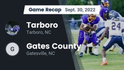 Recap: Tarboro  vs. Gates County  2022