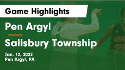 Pen Argyl  vs Salisbury Township  Game Highlights - Jan. 12, 2022