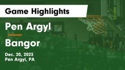 Pen Argyl  vs Bangor  Game Highlights - Dec. 20, 2023