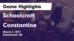 Schoolcraft vs Constantine Game Highlights - March 2, 2017