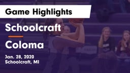 Schoolcraft vs Coloma  Game Highlights - Jan. 28, 2020