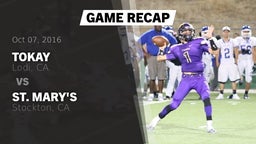 Recap: Tokay  vs. St. Mary's  2016