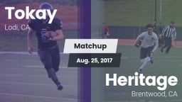 Matchup: Tokay  vs. Heritage  2017