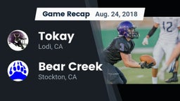 Recap: Tokay  vs. Bear Creek  2018