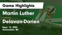 Martin Luther  vs Delavan-Darien  Game Highlights - Sept. 12, 2023