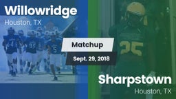 Matchup: Willowridge High vs. Sharpstown  2018