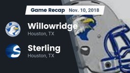 Recap: Willowridge  vs. Sterling  2018