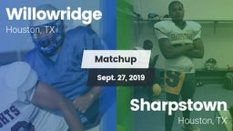 Matchup: Willowridge High vs. Sharpstown  2019