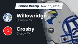 Recap: Willowridge  vs. Crosby  2019
