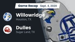 Recap: Willowridge  vs. Dulles  2020