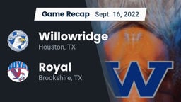 Recap: Willowridge  vs. Royal  2022