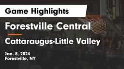 Forestville Central  vs Cattaraugus-Little Valley Game Highlights - Jan. 8, 2024